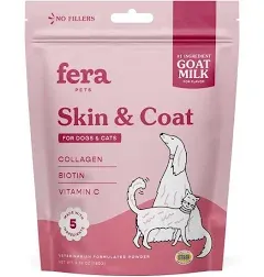 Fera Pet Organics Skin & Coat Goat Milk Food Topper