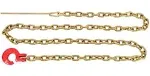 Mytee Products Winch Choker Chain 5/16" x 7' & Choker Hook w/Steel Probe Stake 14" Long Grade G70 Load Limit # 2 Ton | Log Forestry Logging Choker Chain