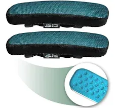 Memory Foam Armrest Pads - Office Chair armrest Pads with Cooling Gel - Wheel...