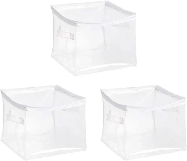 Basics Clear Zippered Organizers, 3-Pack