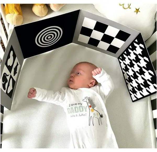 Samuel Sensory Black White Baby Sensory &amp; Development Boards Newborn Gift