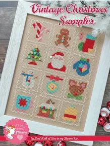 Vintage Christmas Sampler - Cross Stitch Pattern