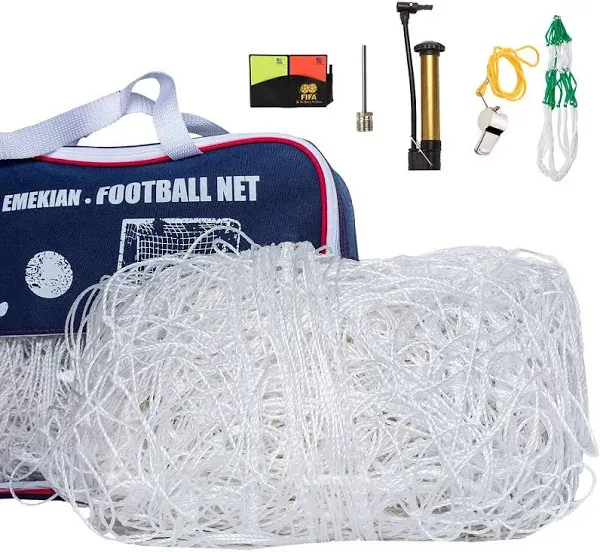 2 Pcs Soccer Replacement Goal Nets, Polyethylene Polyester Football Net, Full...