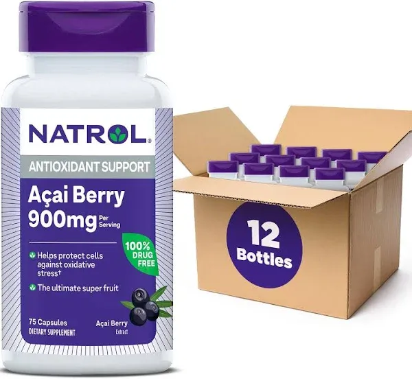 Natrol Acai Berry Antioxidant Protection Supplement 1,000 mg