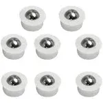 10 Pieces Mini Ball Transfer Bearing Table Conveyor Roller Ball for Transmission, Furniture,Wheelchair 1/3inch(Nylon and Stainless Steel)