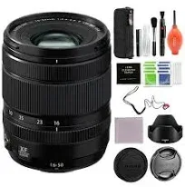 Fujifilm XF 16-50mm f/2.8-4.8 R LM WR Lens Bundle with 58MM Protection Filter, 64GB Memory Card and More | Fuji 16-50mm