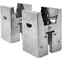 2-Piece Heavy Duty Sawhorse Brackets with 400Lb / 180Kg Capacity (One Pair), ...