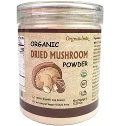 Orgnisulmte Organic Dried Shiitake Mushrooms Powder