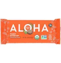 ALOHA Organic Plant Based Protein Bars |Peanut Butter Chocolate Chip | 12 Count, 1.98oz Bars | Vegan, Low Sugar, Gluten Free, Paleo, Low Carb, Non-GMO, Stevia Free, Soy Free, No Sugar Alcohol Sweeteners