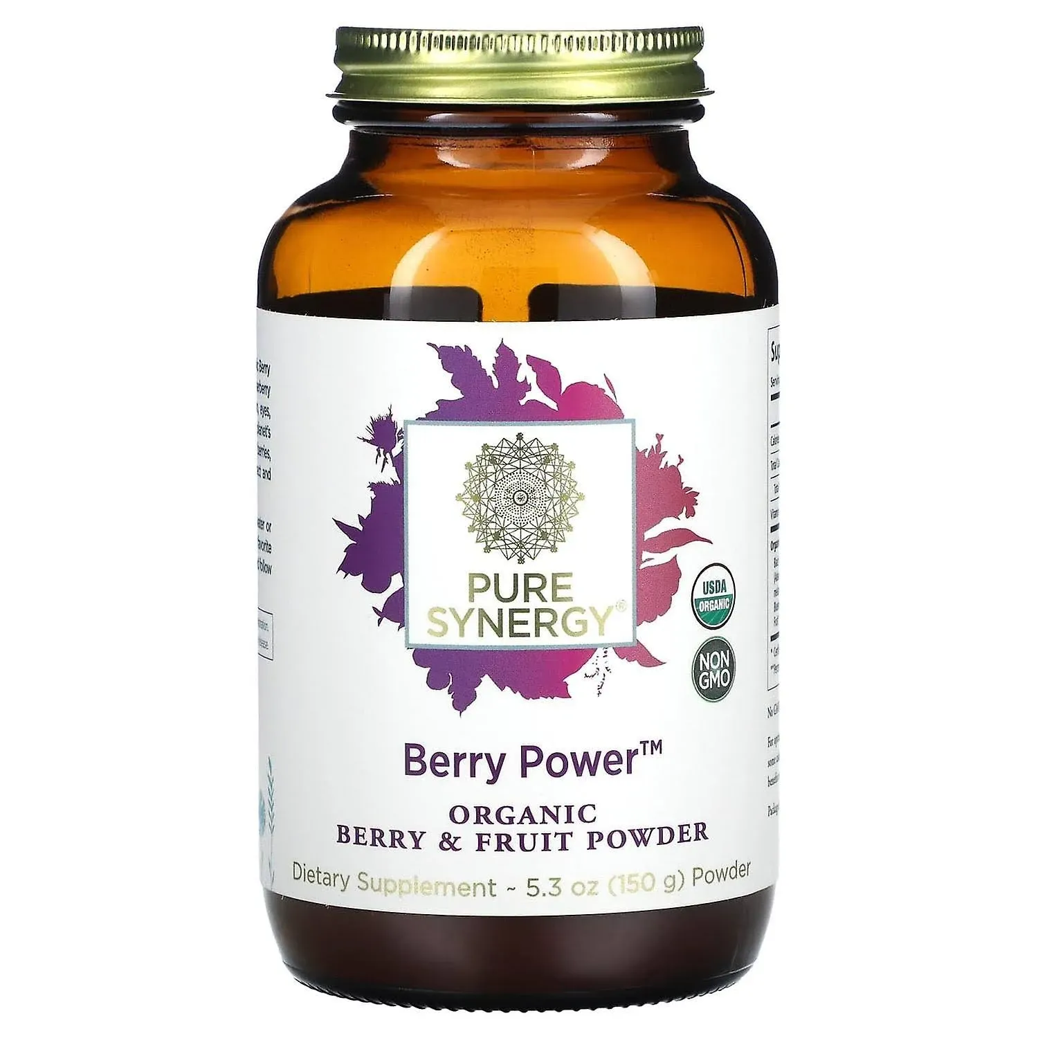 Pure Synergy - Organic Berry Power Powder - 5.3 oz (150 Grams)