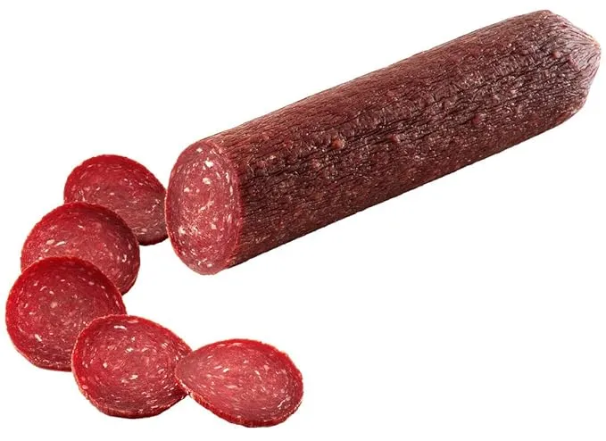 Alef Beef Salami Evreyskaya (Jewish) 1.5 lb - Cured Charcuterie Meat, Perfect Hard Salami for Deli & Charcuterie Boards