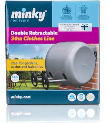 98ft Retractable Clothesline Minky Homecare