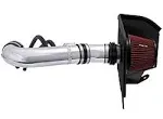 Spectre 04-14 Nissan Titan V8-5.6L F/I Air Intake Kit - Polished w/Red Filter