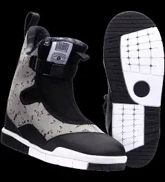 Hyperlite Gooey Mens Wakeboard Bindings Black/White 8