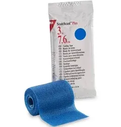 Cast Tape 3M™ Scotchcast™ Plus 3 Inch x 12 Foot Fiberglass / Resin Light Blue 82003L Pack of 1