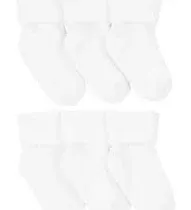 Carter's Baby Girl Folded Cuff Socks (6 Pack)