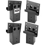 MOFEEZ Outdoor 4x4 Compound Angle Elevator Brackets for Deer Stand Hunting Blinds Shooting Shack (Set of 4), Size: One Size