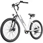 Gotrax 26" Electric Bike, Max Range 30Miles(Pedal-assist1) & 15.5/20Mph Power by 250/350W, 3 Riding Modes & Adjustable Seat, 7-Speed & Front Shock