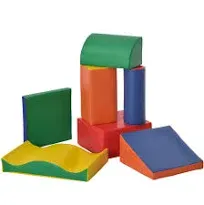 Soozier 7 Piece Soft Play Blocks Kids Climb and Crawl Gym Toy