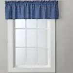 SKL Home Hopscotch Valance, Denim, 58" x 13"