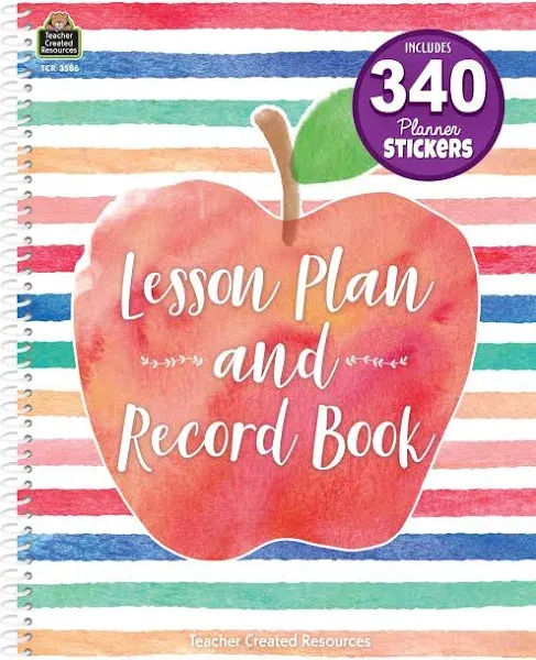 Watercolor Lesson Plan and Record Book, 8.5 Inches X 11 Inches, White