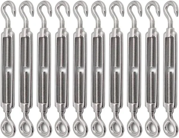 FVIEXE 10Pack M6 Turnbuckle Hook and Eye