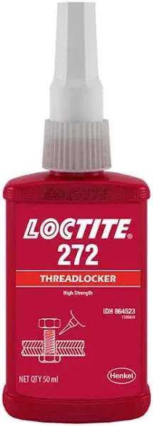 Loctite - 272 High Temp, High Strength Red Threadlocker - 50 ml