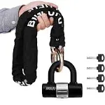 Motorcycle Chain Locks, 3.3ft/100cm Heavy Duty Long Chain, Cut Proof 0.39 inc...