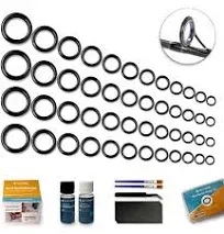 Fishing Rod Repair Kit, Ceramic Eyelet Inserts Replacement Kit With Fishing Rod 