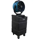 XPOWER FM-88WK2 Multipurpose Oscillating 3 Speed 14" Outdoor Cooling Misting Fan with Built-In Water Pump, Hose, and WT-90 Mobile Water Reservoir Tank