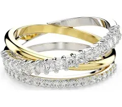 SwarovskiHyperbola multi-band ring