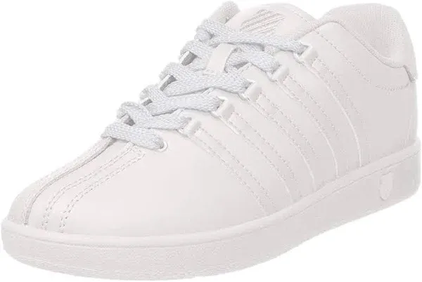 Size 11 Little Kid&#039;s K-Swiss Classic VN Sneakers 53343-191 White/Black Leather