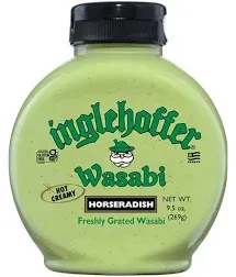 Inglehoffer Hot Creamy Wasabi Horseradish, 9.5 oz Squeeze Bottle