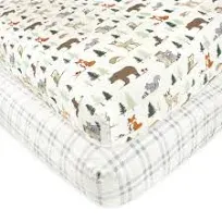 Hudson Baby Unisex Fitted Crib Sheet