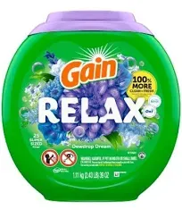 Gain Relax Super Sized Flings Laundry Detergent Pacs 28 oz