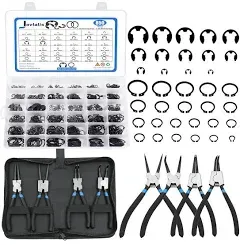 850Pcs C-clip External Retaining Rings Snap Rings Assortment Kit Circlip Allo...