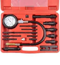 DAYUAN 17 pc Diesel Engine Compression Tester Kit Tool Set Automotive Compressor