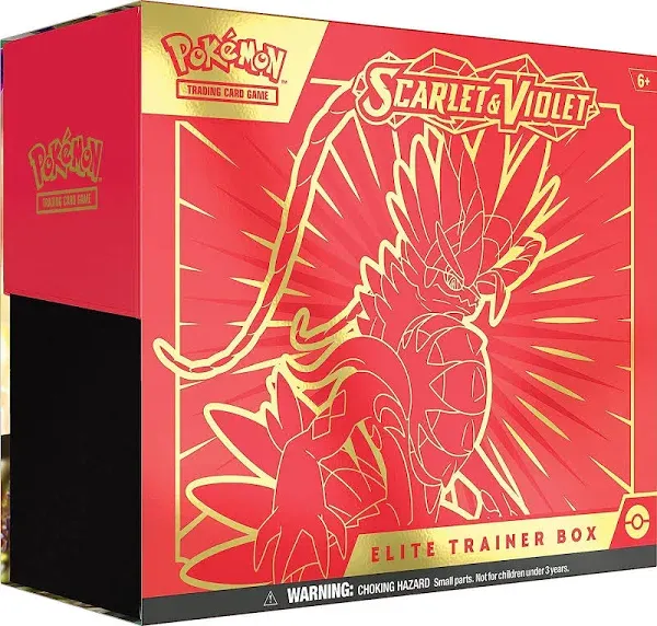 Nintendo Pokemon TCG Scarlet and Violet Koraidon Elite Trainer Box Red