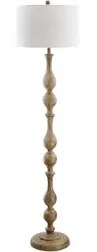 SAFAVIEH Lighting 64-inch Glendora White LED Floor Lamp - White 16&#034; x 16&#034; x 64&#034;