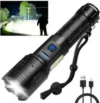 Rechargeable Flashlights High Lumens, 990000 Lumen Super Bright LED Flashligh...