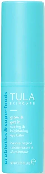 Tula Glow &amp; Get It Cooling &amp; Brightening Eye Balm 0.35 oz New In Box Full Size