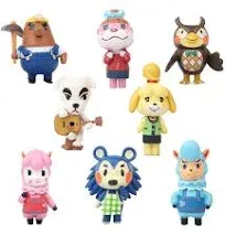 8 Pcs Cake Toppers for Animal Crossing，Children's birthday party cake decoration