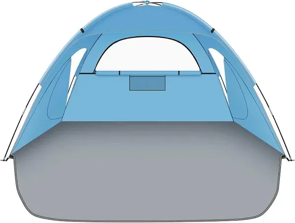 Beach Tent Sun Shelter, Shade with UPF 50+ UV Protection for blue 