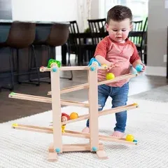 Fat Brain Toys Roll 'n Go Wooden Marble Run