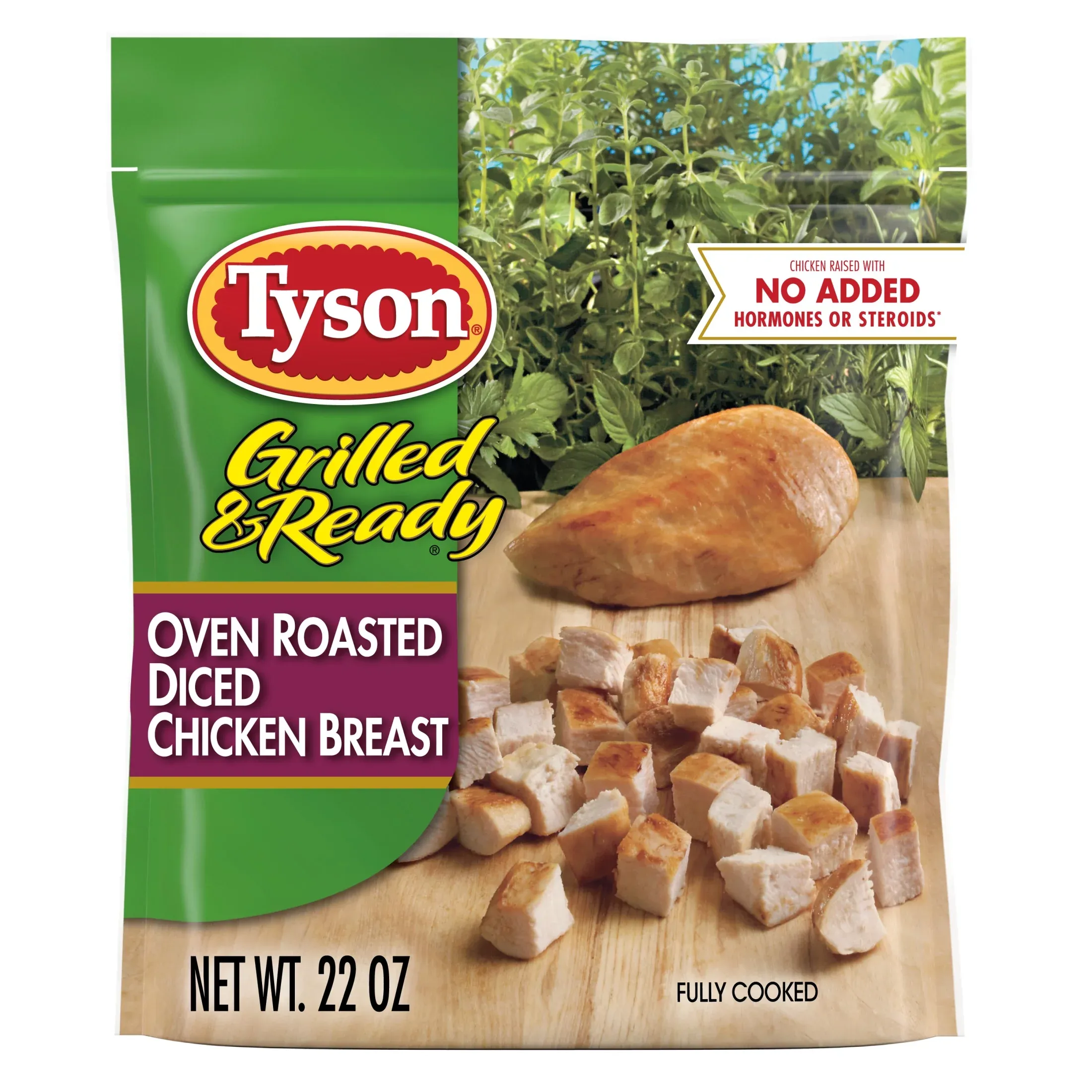 Tyson Grilled & Ready Oven Roasted Diced Chicken Breast (22 oz)