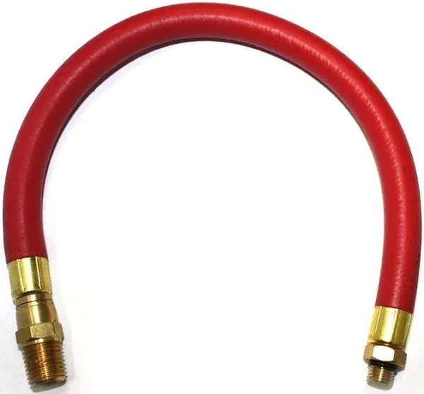 Interstate Pneumatics TW100 Rubber Hose Whip Without Chuck 12 Inch Long