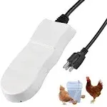 comincia Heated Chicken Waterer Deicer,250Watt Thermostatic Control Chicken Water Heater Mini Size Water De-icer for Poultry