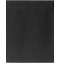  9 x 12 Open End Envelopes | Peel &amp; Press | | 80lb. Text 50 Qty. Midnight Black