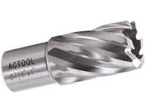 ACTOOL 1" Diameter × 1" Depth of Cut HSS ANNULAR Cutter with 3/4'' Weldon Shank