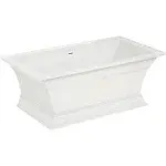 American Standard 2546004.020 68" x 36" Town Square S Freestanding Bathtub with Center Drain, White